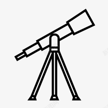 望远镜天文学太空图标图标