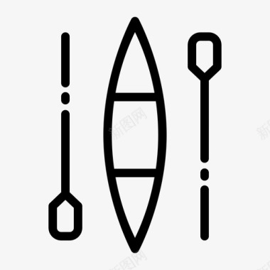 短跑皮划艇奥运会划桨图标图标