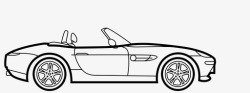 矢量z标识宝马z8敞篷车汽车图标高清图片