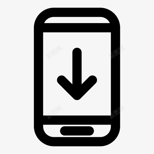 智能手机手机设备图标svg_新图网 https://ixintu.com 下载 下载智能手机 手机 设备 通知