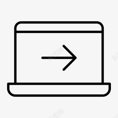 下一台笔记本电脑设备笔记本电脑接口图标图标