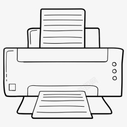 Deskjetdeskjet打印机办公用品a4打印机图标高清图片