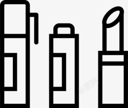 化妆技巧口红美容卫生图标高清图片