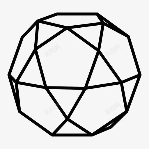八面体阿基米德立体几何学图标svg_新图网 https://ixintu.com 八面体 几何学 几何形状 多面体 数学形状 阿基米德立体