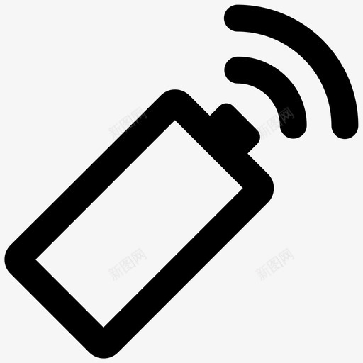 无线充电电池电源图标svg_新图网 https://ixintu.com 无线充电 电池 电源