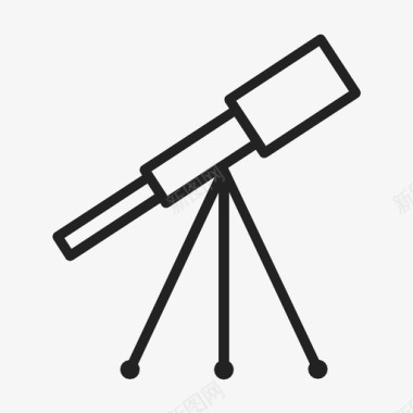 望远镜天文学宇宙图标图标