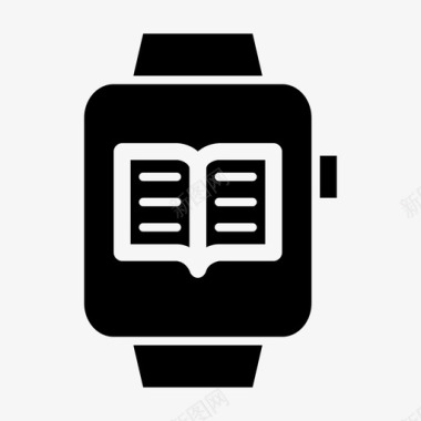 智能手表读数苹果智能手表时钟图标图标