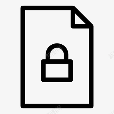 文件锁文件归档表格图标图标