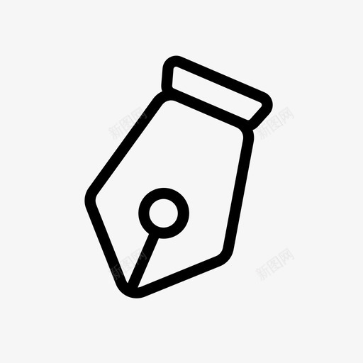 笔尖钢笔办公室图标svg_新图网 https://ixintu.com 办公室 笔尖 钢笔 钢笔工具