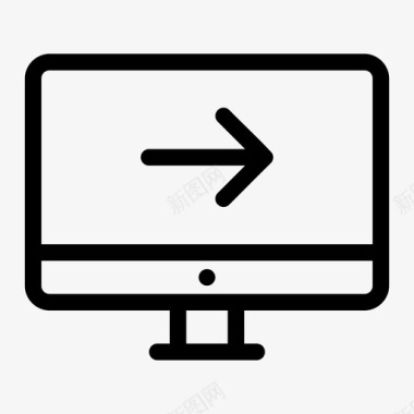 电脑显示器下一个电脑显示器电脑屏幕图标图标