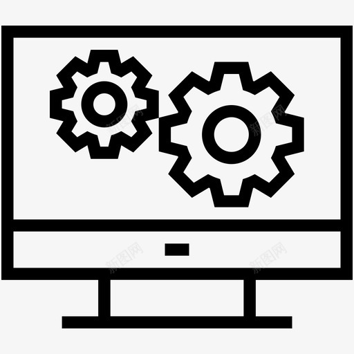 监视器设置流智能手机图标svg_新图网 https://ixintu.com cog lcd web开发 智能手机 最新技术 流 监视器设置 监视器配置 草 跳动 项目管理线图标