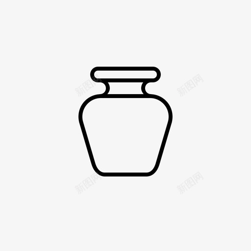 花瓶器皿月图标svg_新图网 https://ixintu.com 器皿 月 花瓶