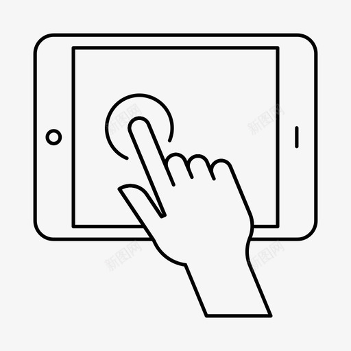 平板电脑点击点击手指图标svg_新图网 https://ixintu.com ipad 平板电脑点击 手指 点击