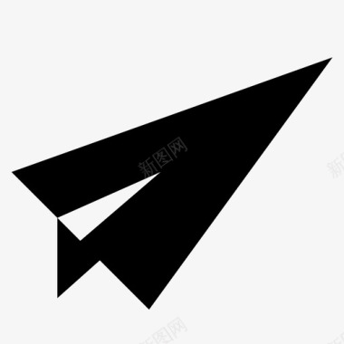 纸飞机苍蝇折纸图标图标