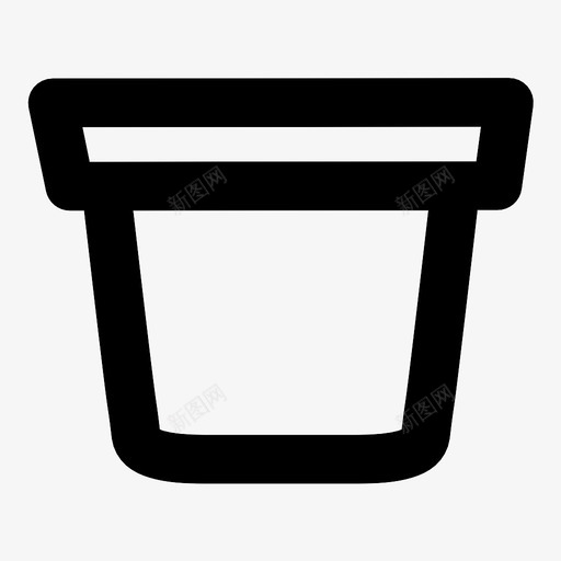 桶篮子容器图标svg_新图网 https://ixintu.com 垃圾桶 容器 桶 篮子