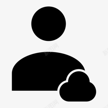 用户配置文件云用户个人图标图标
