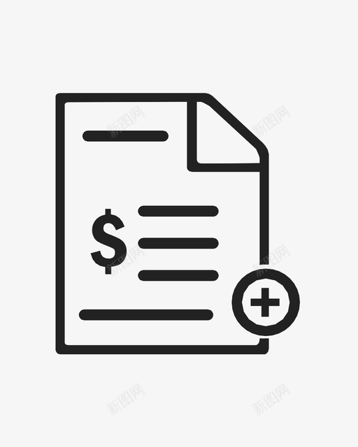 添加费用添加列表资金管理图标svg_新图网 https://ixintu.com 添加列表 添加费用 资金管理