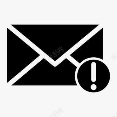 电子邮件警告计算机邮件电子邮件图标图标