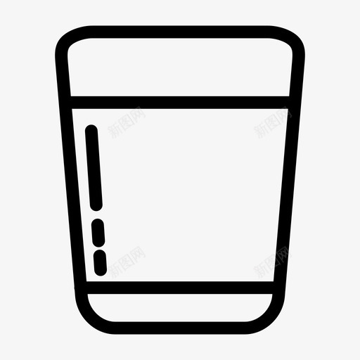 水玻璃饮用水一杯水图标svg_新图网 https://ixintu.com 一杯水 水玻璃 食物和饮料 饮用水
