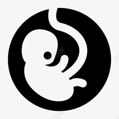 胎儿婴儿怀孕图标图标