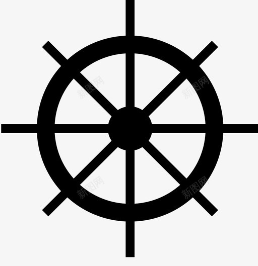 船舵船帆图标svg_新图网 https://ixintu.com 帆 战争和武器雕文 船 船舵