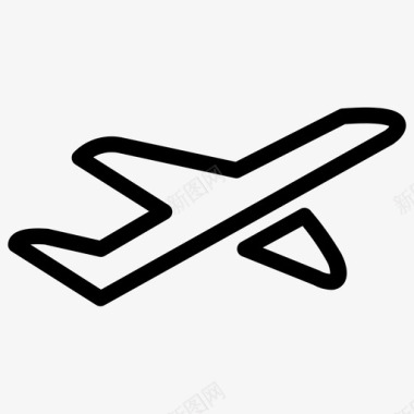 飞机航线航班图标图标