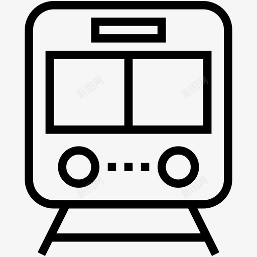 列车机车地铁图标svg_新图网 https://ixintu.com 列车 地铁 有轨电车 机车 用户界面轮廓图标