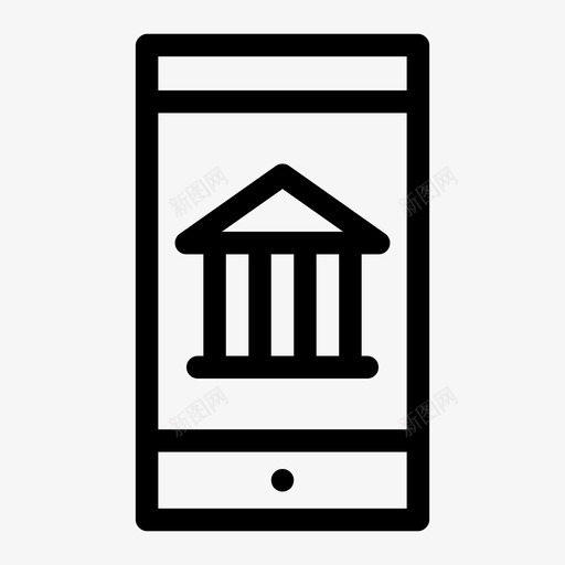 智能手机银行android手机图标svg_新图网 https://ixintu.com android iphone 屏幕通知 手机 智能手机通知 智能手机银行
