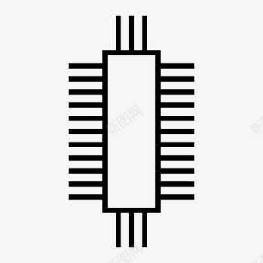晶体管芯片电路图标图标