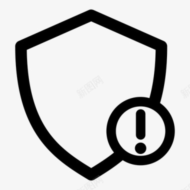 警告安全防病毒受保护图标图标
