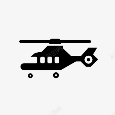 直升机轮子空中出租车航空图标图标