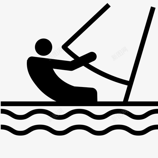 帆船奥运会帆船赛图标svg_新图网 https://ixintu.com 体育 奥林匹克运动 奥运会 帆船 帆船赛