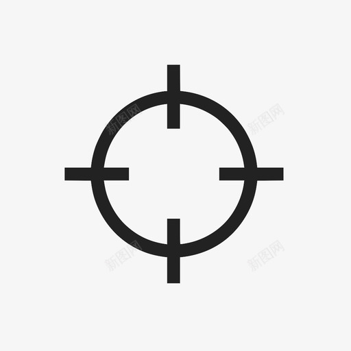 目标箭头十字线图标svg_新图网 https://ixintu.com 十字线 地图 导航 方向 目标 箭头