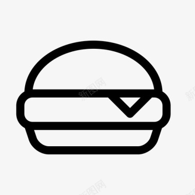 芝士汉堡吃快餐图标图标