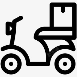 送货自行车货运自行车快递服务送货自行车图标高清图片