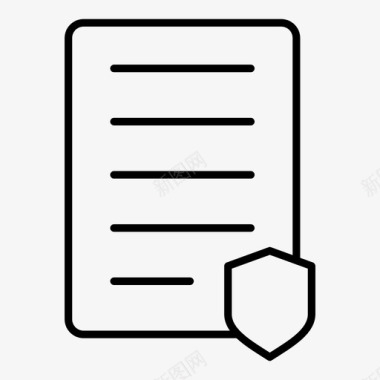 纸张保护文档表格图标图标