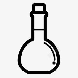 容量标志容量瓶化学实验室图标高清图片