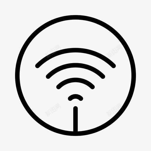 wifi互联网在线图标svg_新图网 https://ixintu.com wifi wifi连接 互联网 在线 数据连接 移动wifi