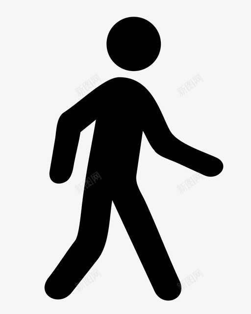 步行行军运动图标svg_新图网 https://ixintu.com 散步锻炼 旅行 步行 行军 运动