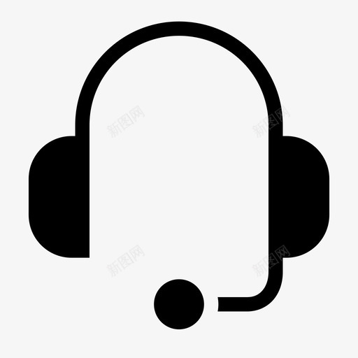 耳机客户话务员图标svg_新图网 https://ixintu.com 客户 服务 耳机 话务员 购物标志