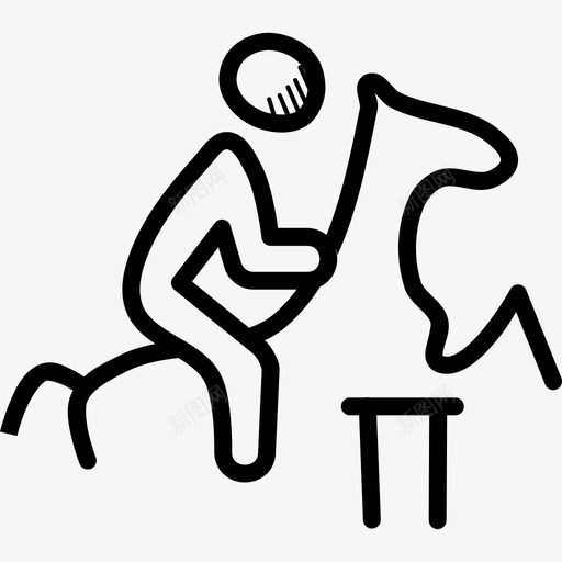 马术马骑师图标svg_新图网 https://ixintu.com 奥林匹克涂鸦 奥运会 跳跃表演 马 马术 骑师 骑马
