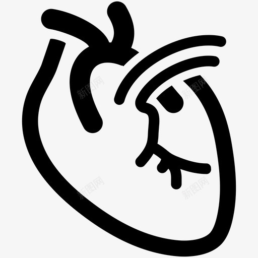心脏病学解剖学心血管图标svg_新图网 https://ixintu.com 人体心脏 医疗保健 心脏 心脏病学 心血管 解剖学
