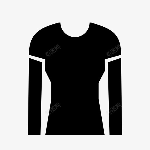女棒球衫T恤队服图标svg_新图网 https://ixintu.com T恤 保暖 女棒球衫 服装 球衣 运动服 长袖 队服 防护