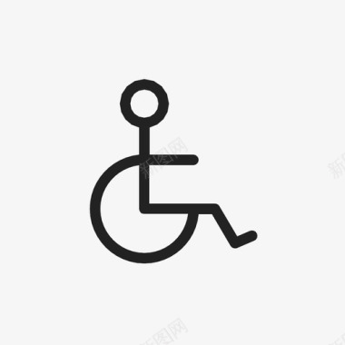残疾人通道机场残疾人图标图标