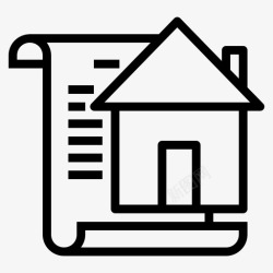 房屋合租合同保险文件协议合同图标高清图片
