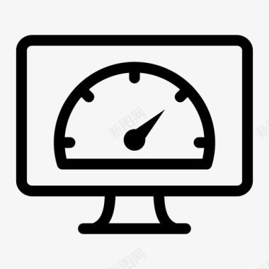 监视器速度表计算机显示器imac图标图标