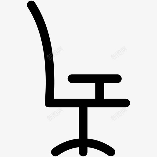 转椅家具网椅图标svg_新图网 https://ixintu.com 办公椅 家具 教育图标集 网椅 转椅