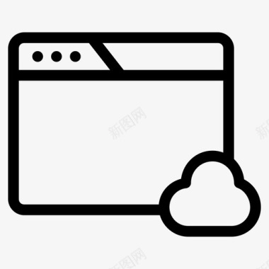 web浏览器云通知在线浏览器图标图标