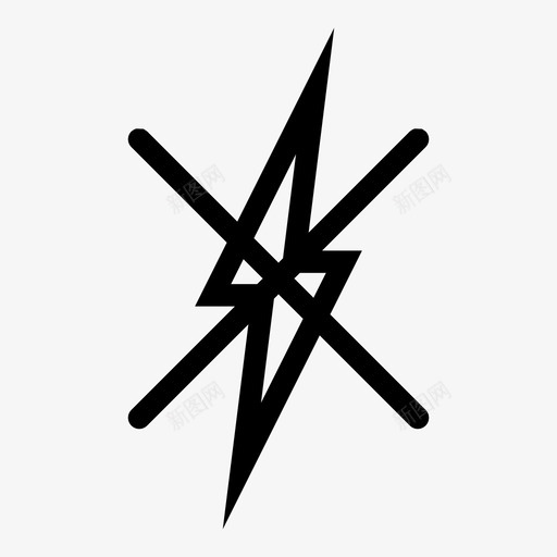 闪光灯关闭相机相机闪光灯图标svg_新图网 https://ixintu.com 定期收集 电 相机 相机闪光灯 移动闪光灯 闪光灯关闭 闪电