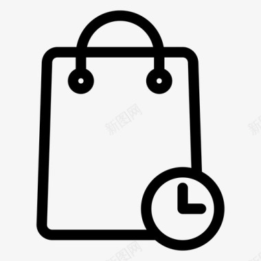 购物袋等待购买购物袋图标图标